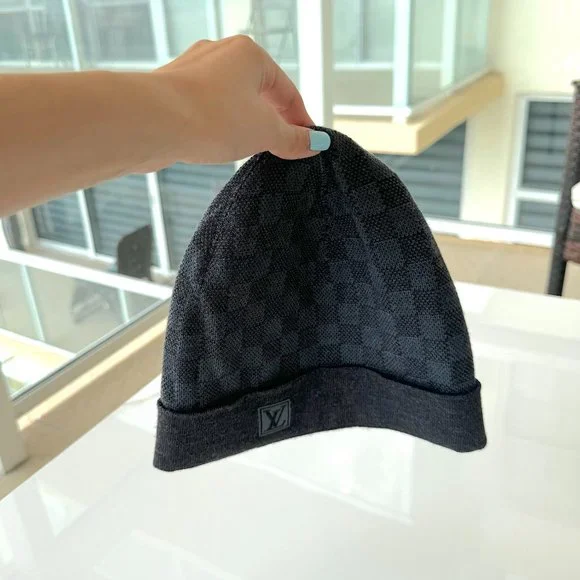 Louis Vuitton Petit Damier (Small Size) Unisex Hat NM Graphite - Picture 8 of 9